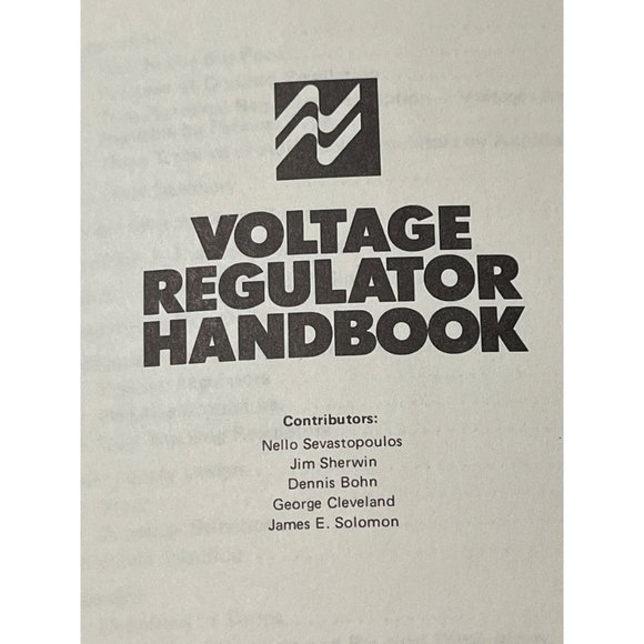 Voltage Regulator Handbook  (1977) - Picture 3 of 3